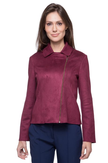 jaqueta biker suede