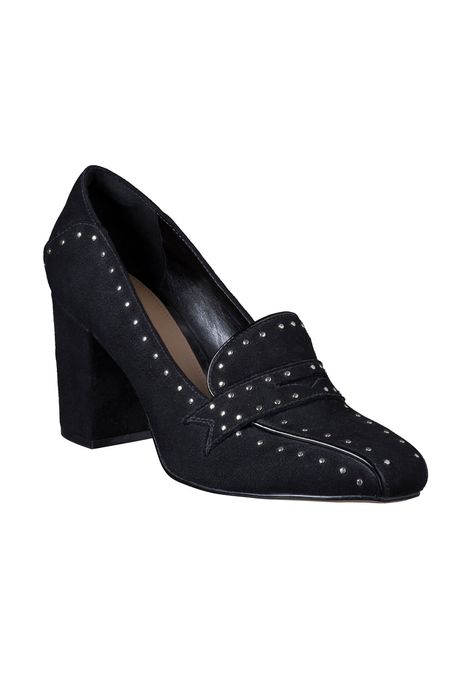 mocassim de salto grosso