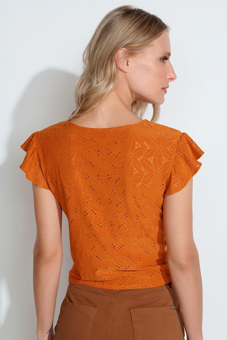 blusa babado laise