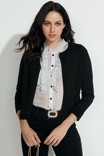 casaqueto preto feminino