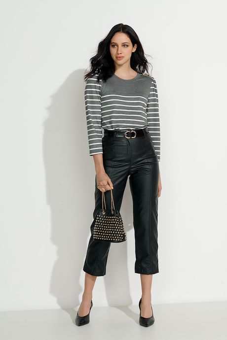 calça preta material sintetico