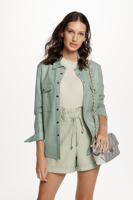 blusa verde com brilho