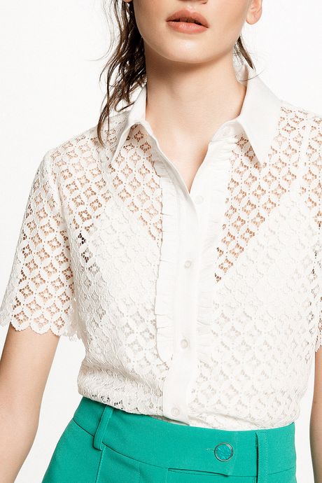 camisa renda
