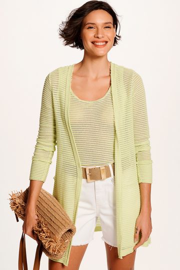 cardigan malha